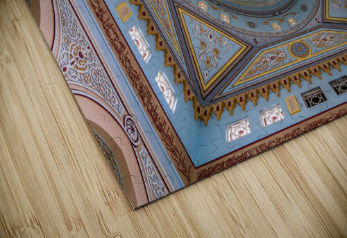 Interior of the dome in the Jumeirah Mosque open to visitors in  Steve Heap puzzle