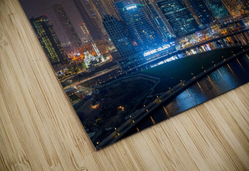 Offices and apartments of Dubai Business Bay with district behin Steve Heap puzzle