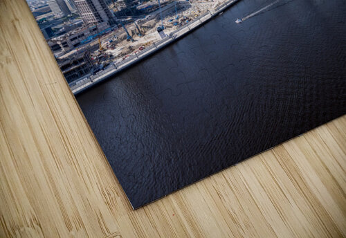 Offices and apartments of Dubai Business Bay with district behin Steve Heap puzzle