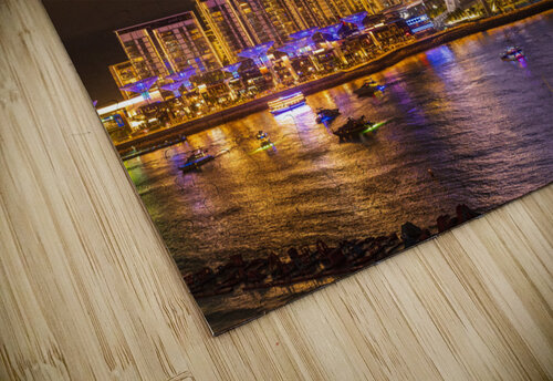 Light show on Ain Dubai observation wheel at sunset Steve Heap puzzle