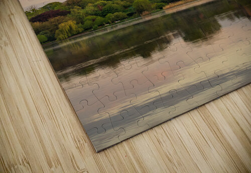 Sunset view across Ellesmere Mere in Shropshire to church Steve Heap puzzle