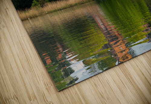 View across the Mere to the town of Ellesmere in Shropshire Steve Heap puzzle