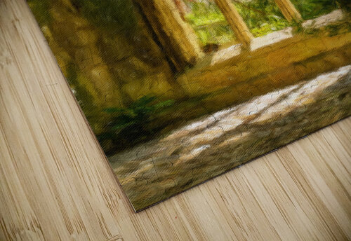 Digital oil painting of the windows of St Dunstan church Steve Heap puzzle