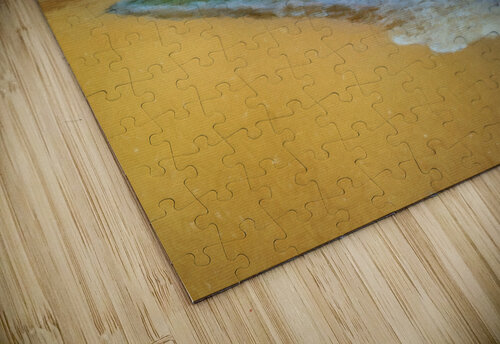 Oil painting sunrise over Tunnels Beach on Kauai in Hawaii Steve Heap puzzle