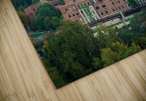 Brooks Hall and Woodburn Hall at dusk in Morgantown WV Steve Heap puzzle