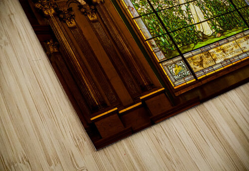 The Angel among the Lilies. Tiffany stained glass window. 1896 Steve Heap puzzle