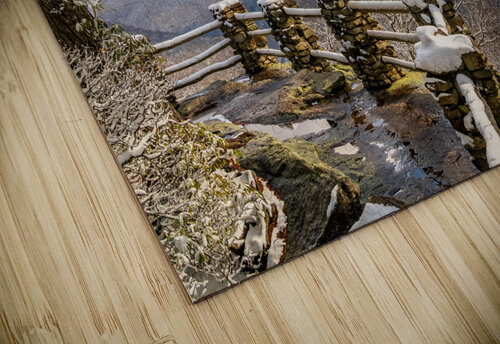 Coopers Rock overlook covered in winter snow near Morgantown Steve Heap puzzle