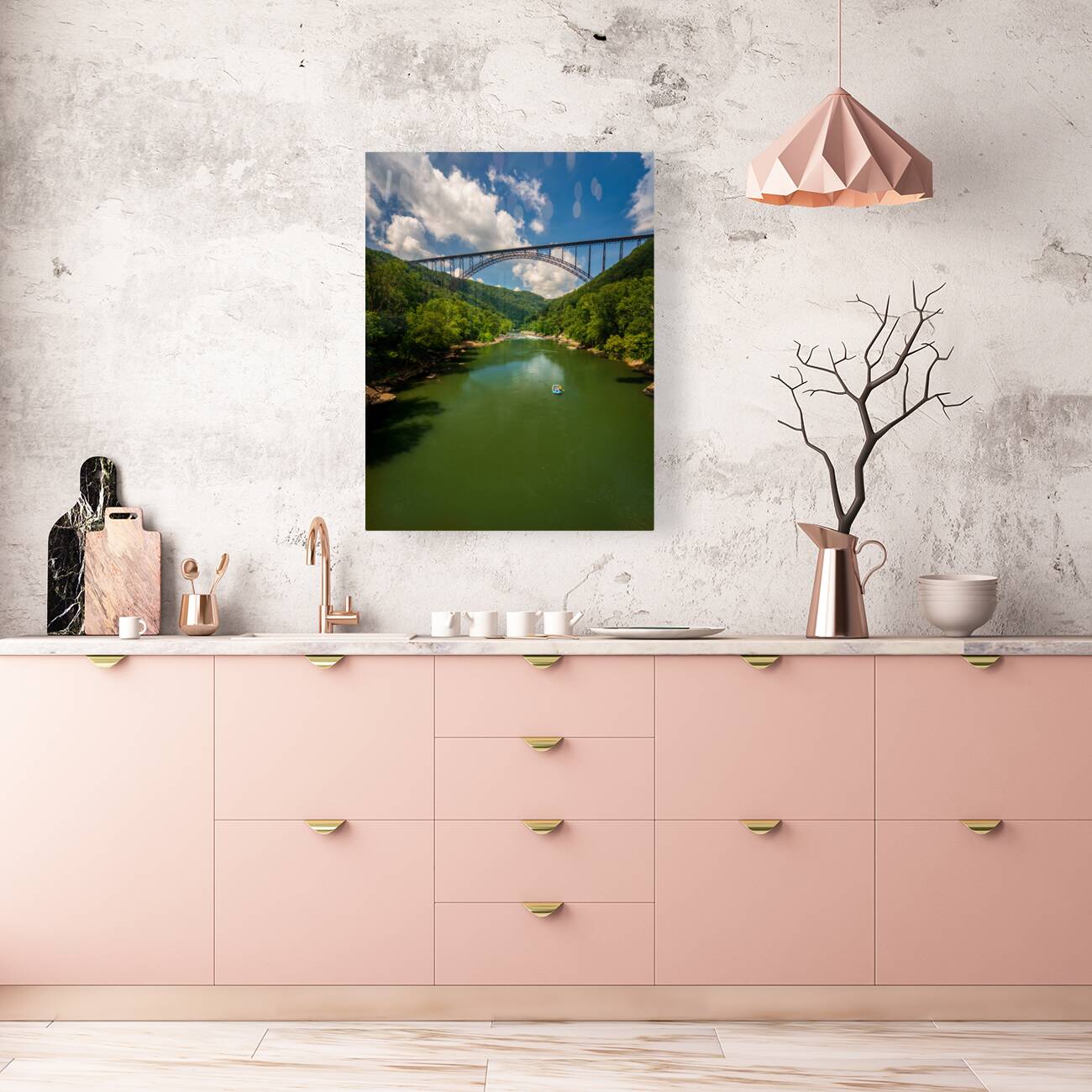 Rafters at the New River Gorge Bridge Reproduction