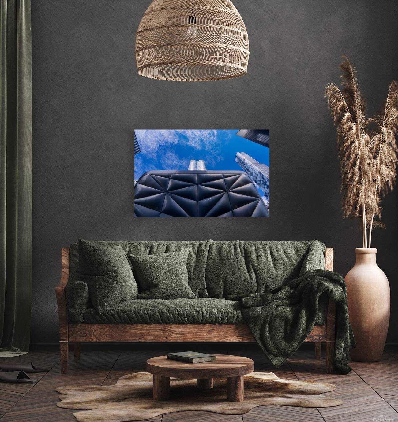 Unique pillowed retractable shell over the Shed in Hudson Yards  Reproduction