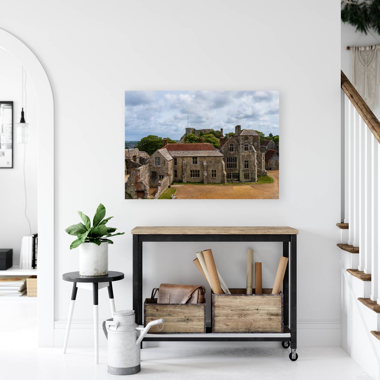 Interior buildings of Carisbrooke Castle on the Isle of Wight Reproduction