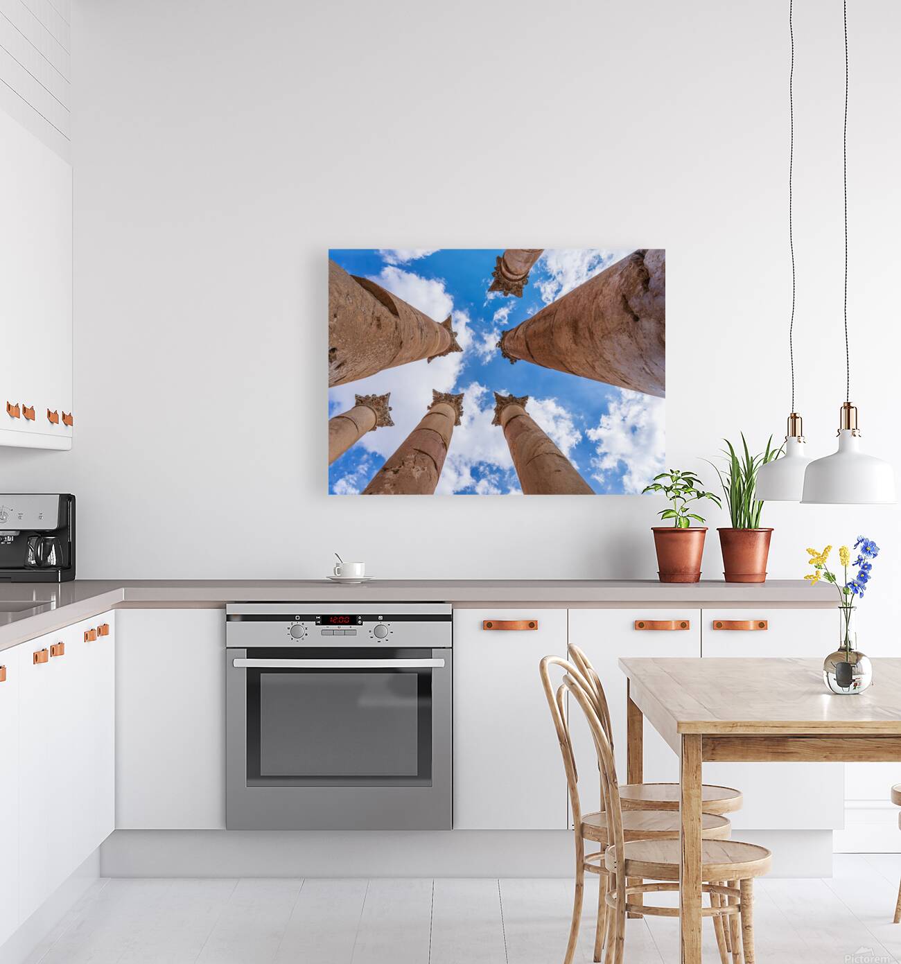 Columns of Artemis at Jerash a Greco Roman well preserved city  Reproduction