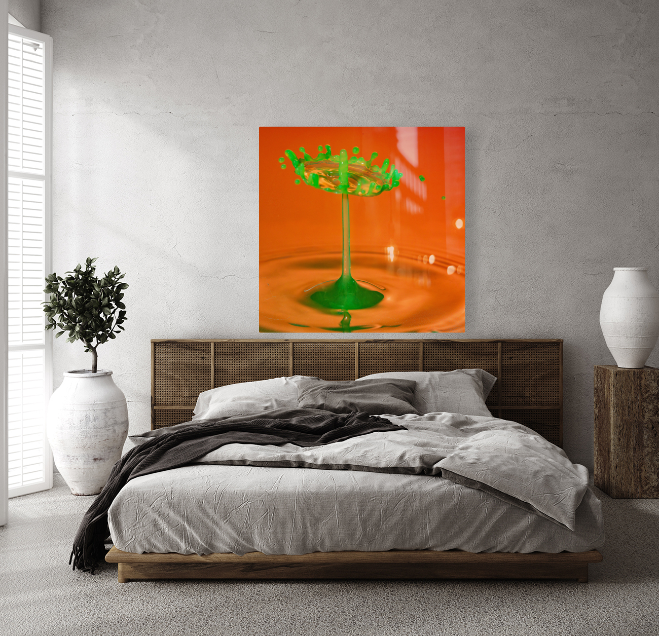 Water droplet collision crown Reproduction