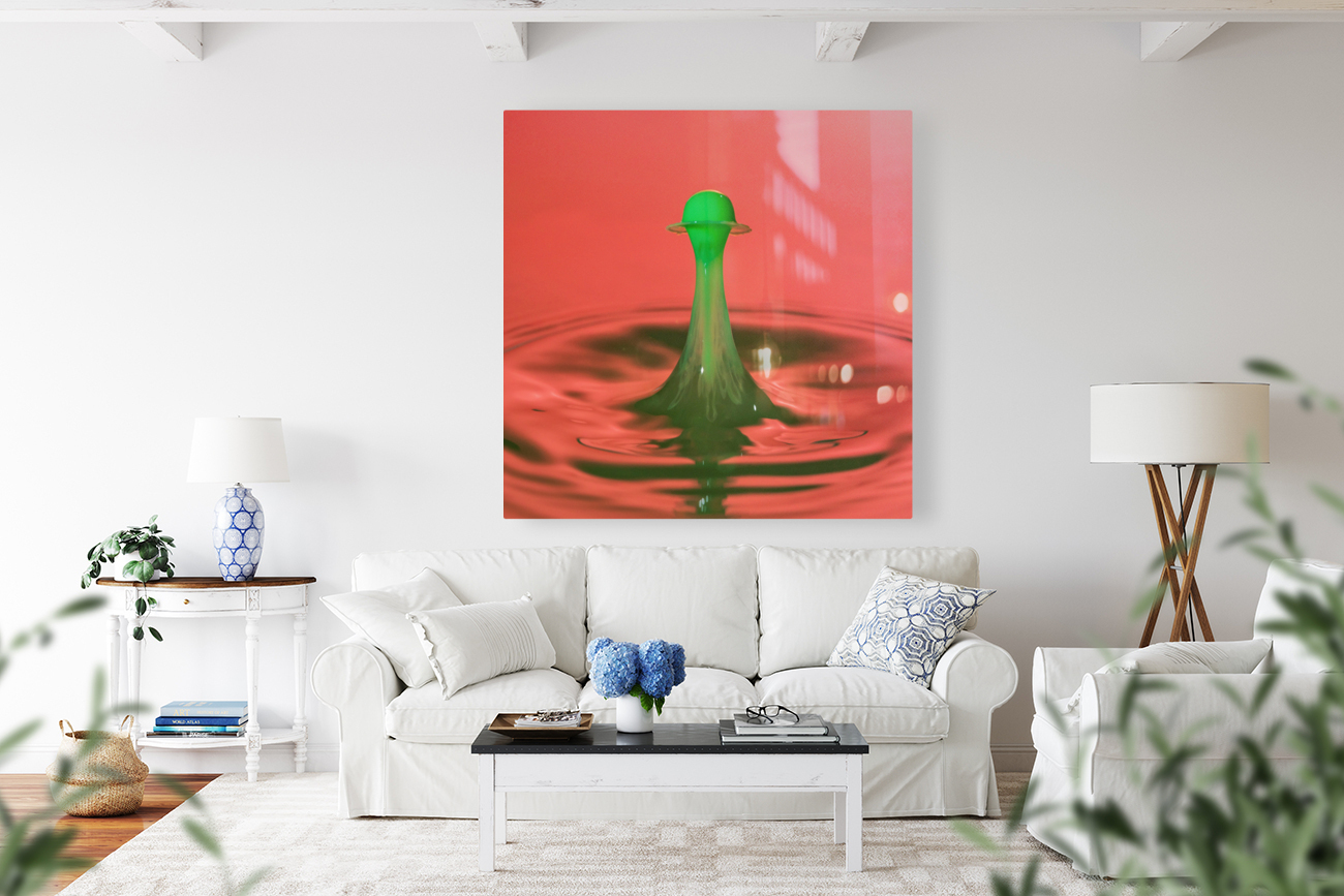 Water droplet collision - coating Reproduction