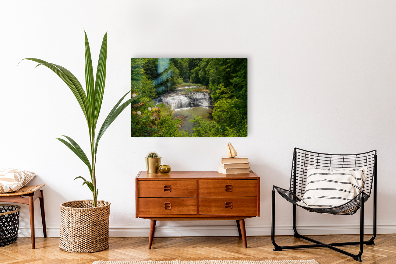 Burgess Falls in Tennessee in summer Reproduction