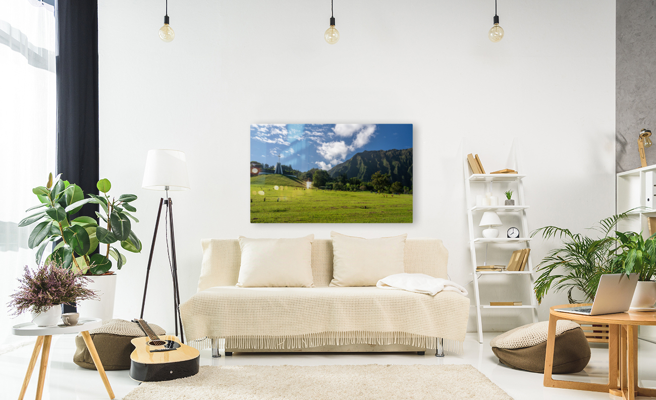 Large cross on top of the chapel in the Valley of the Temples Reproduction