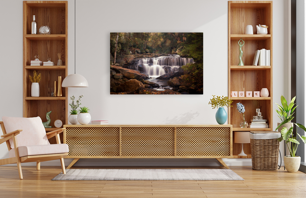 Water cascade on Deckers Creek near Masontown WV Reproduction