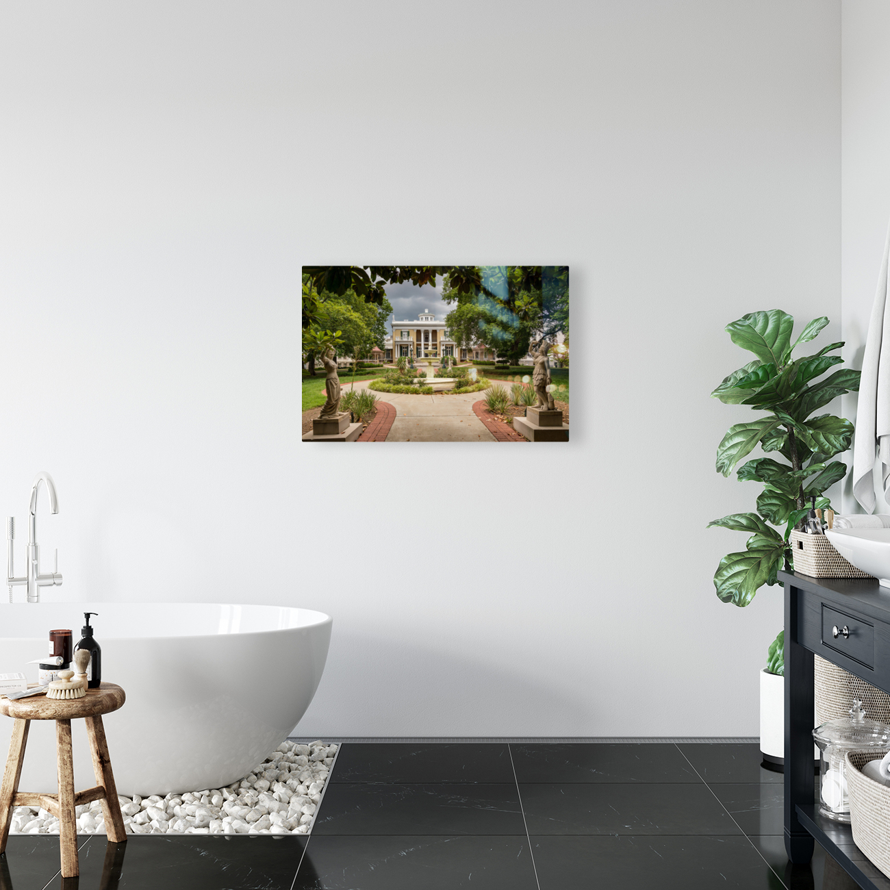 Stormy weather Belmont Mansion in Nashville Tennessee Reproduction