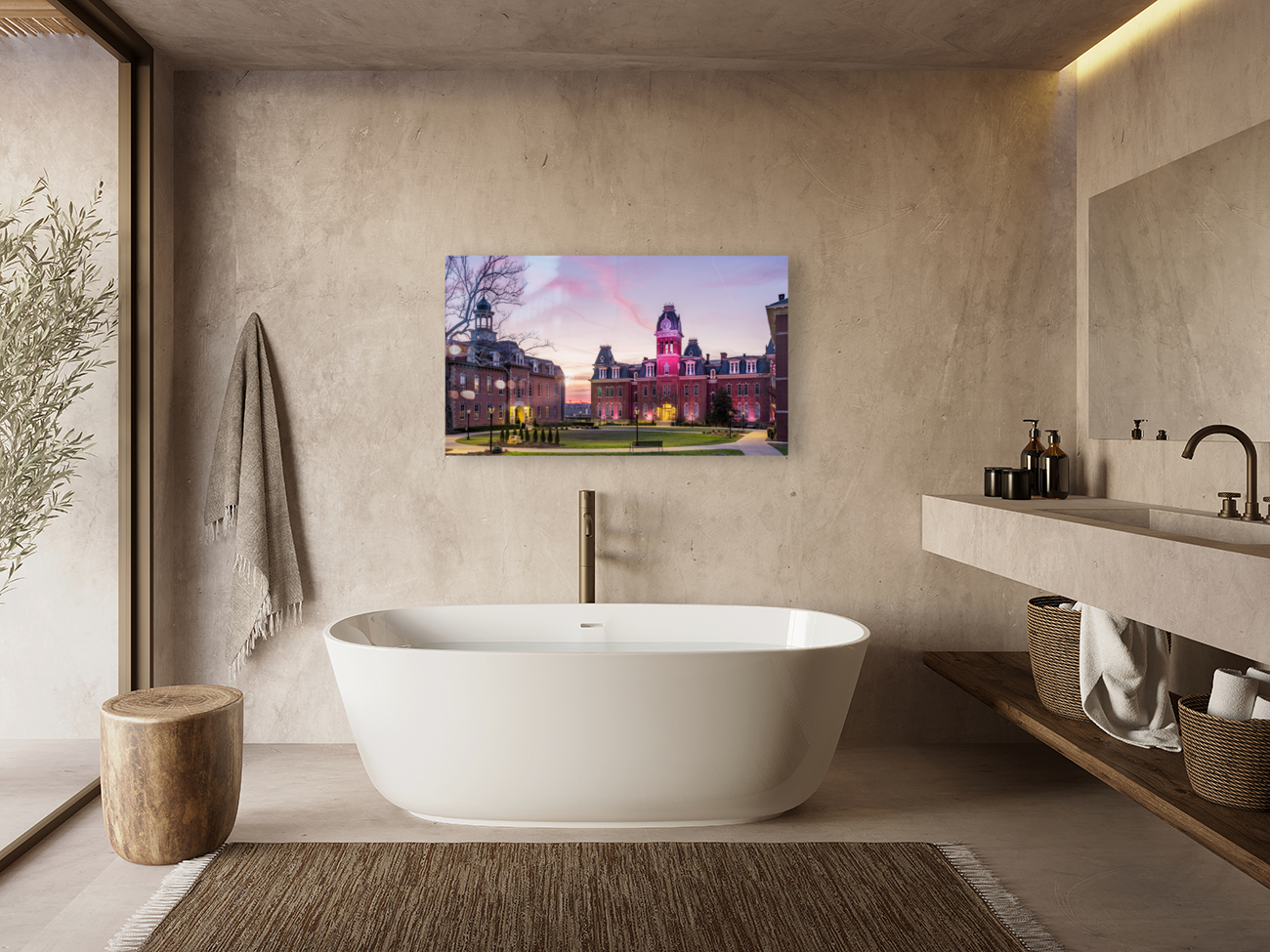 Woodburn Hall at West Virginia University in Morgantown WV Reproduction