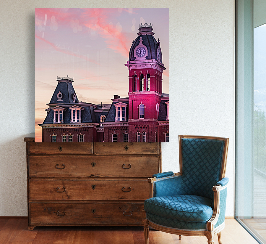 Woodburn Hall at West Virginia University in Morgantown WV Reproduction