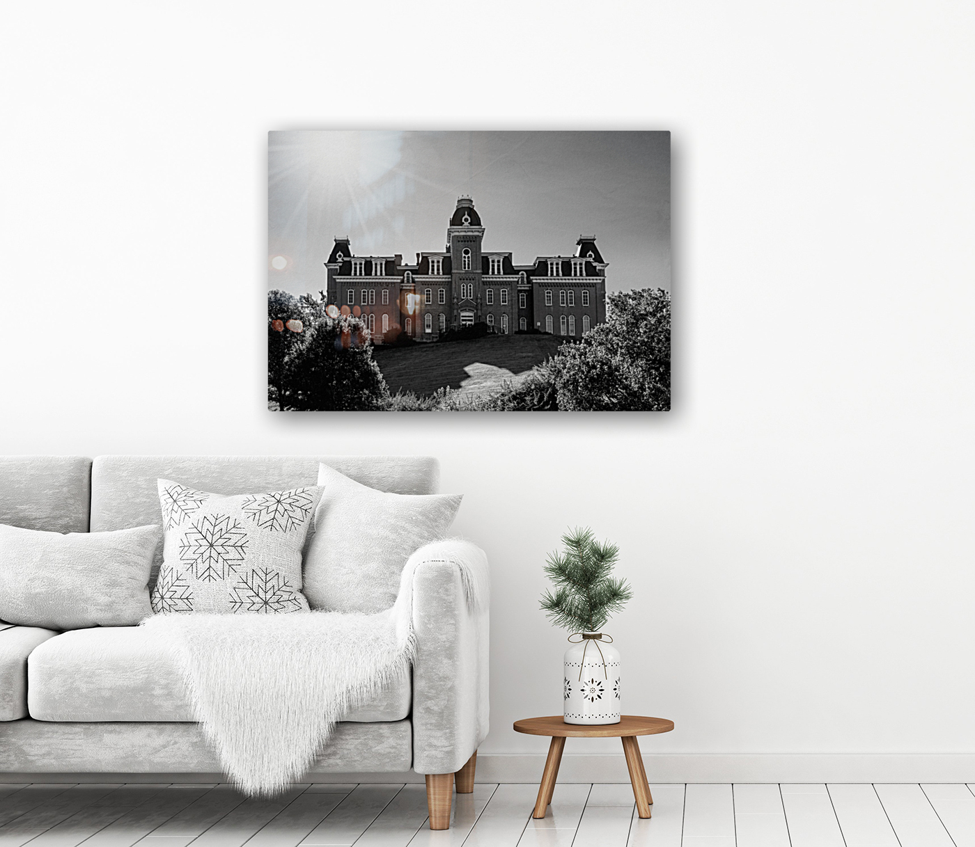 Woodburn Hall at West Virginia University in Morgantown WV Reproduction