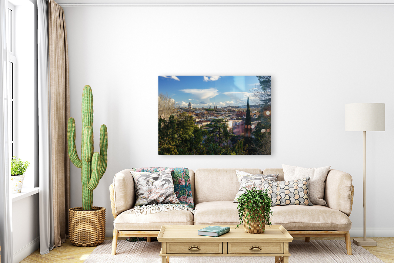 Skyline of the city of Rome Italy Reproduction