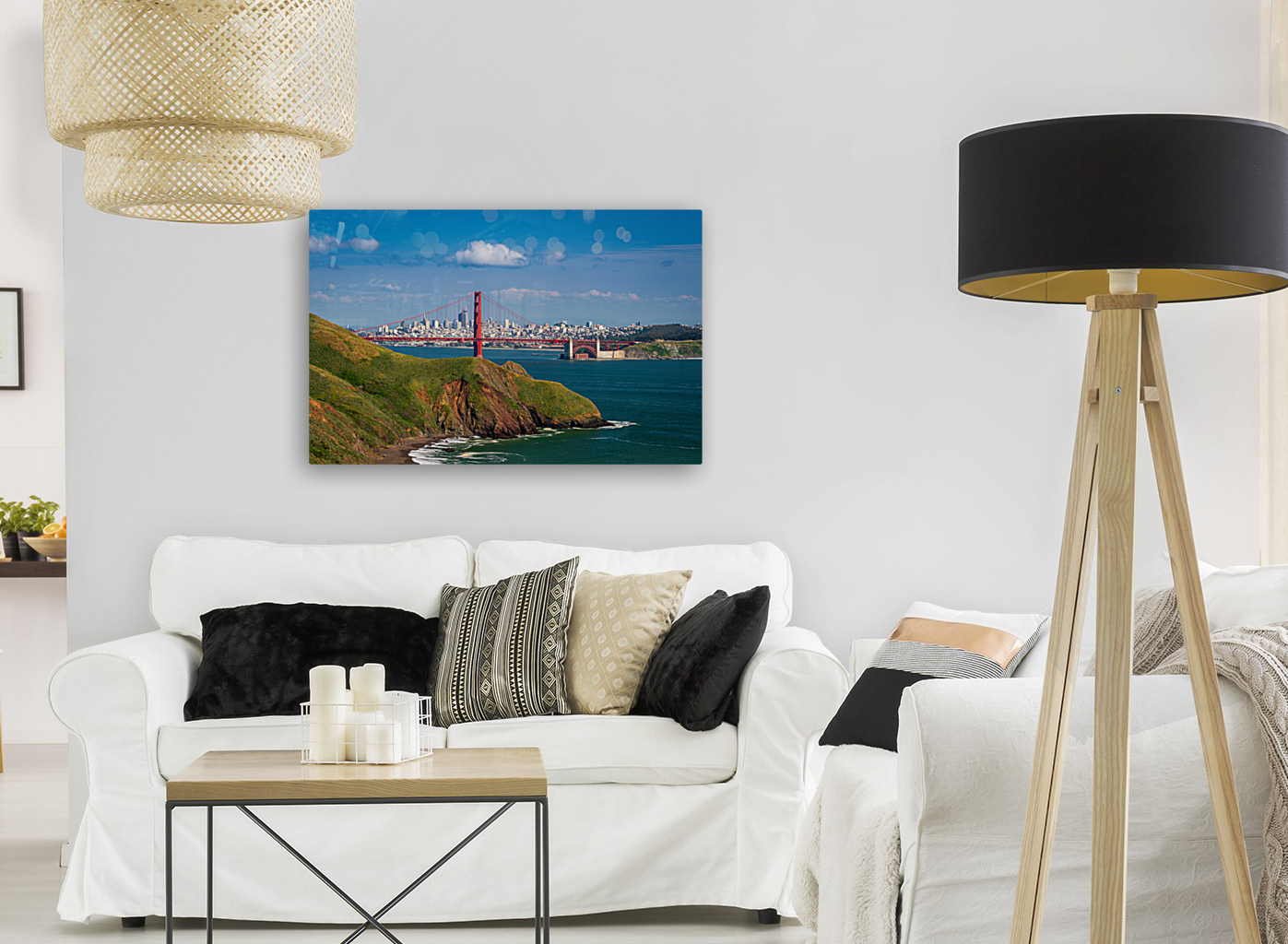 Marin Headlands and Golden Gate Bridge Reproduction