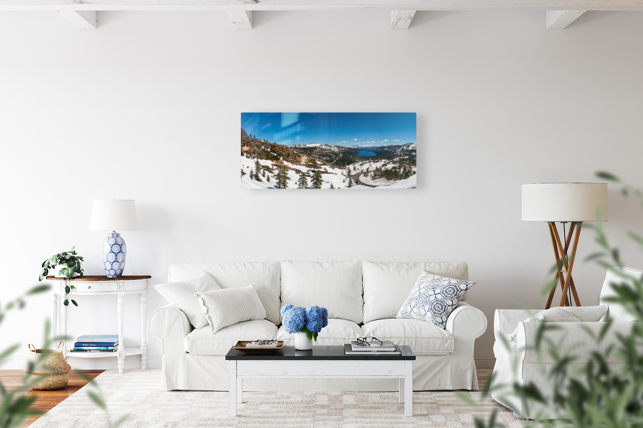 Donner Pass in Sierra Nevada mountains Reproduction