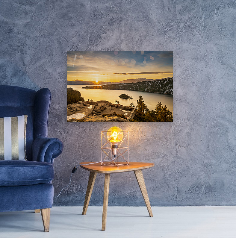 Sunrise over Emerald Bay on Lake Tahoe Reproduction