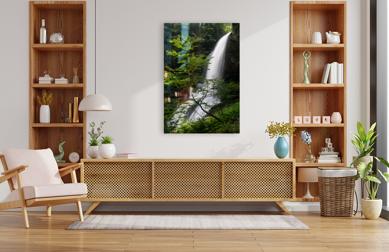 Dry Falls Waterfall near Highlands NC Reproduction