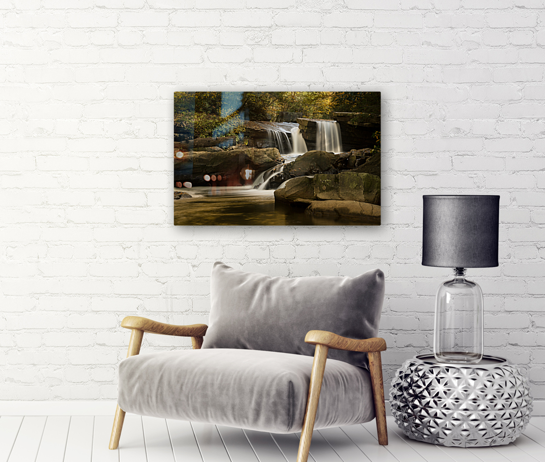 Waterfall on Deckers Creek near Morgantown Reproduction