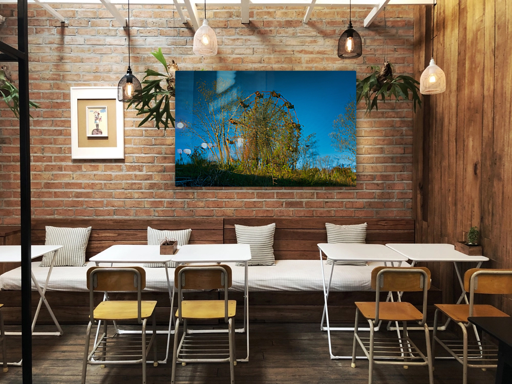Ferris Wheel ride at abandoned funfair  Reproduction