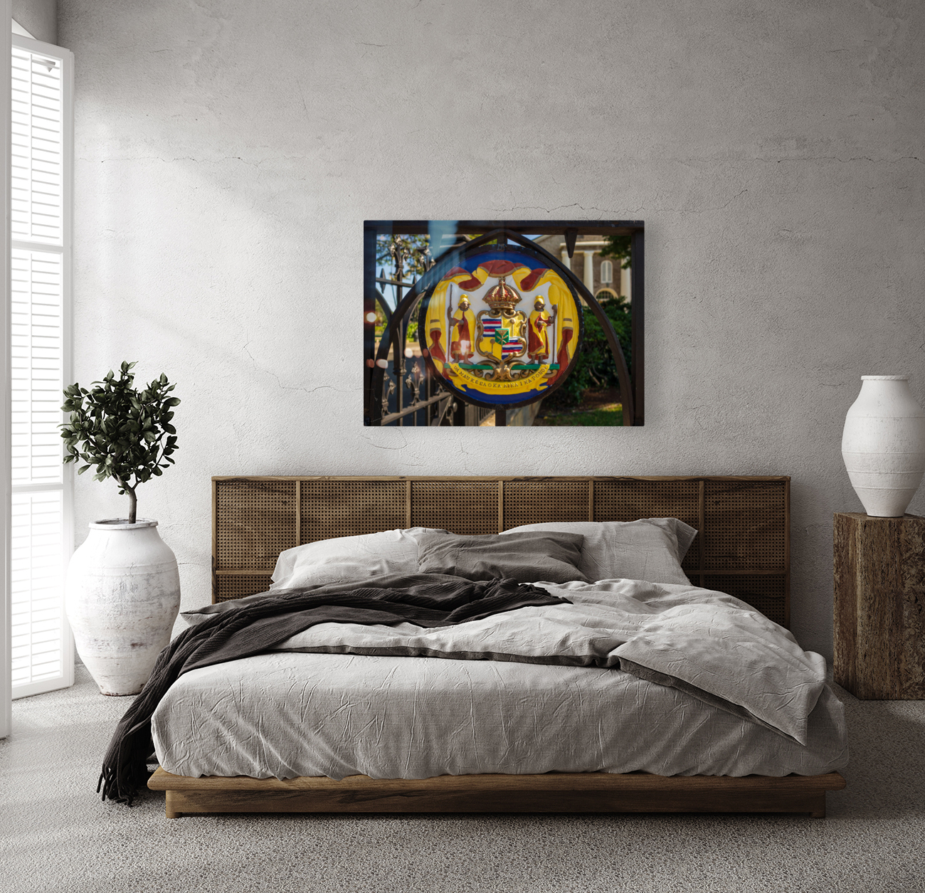 Painted seal at Kawaiahao church Reproduction