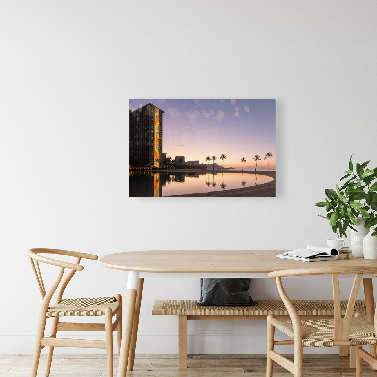 Newly restored tiling mural on Rainbow Tower Reproduction