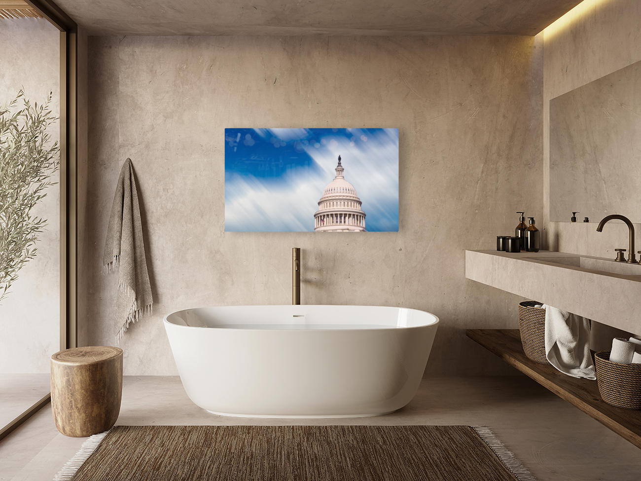 Congress capitol dome in Washington DC Reproduction