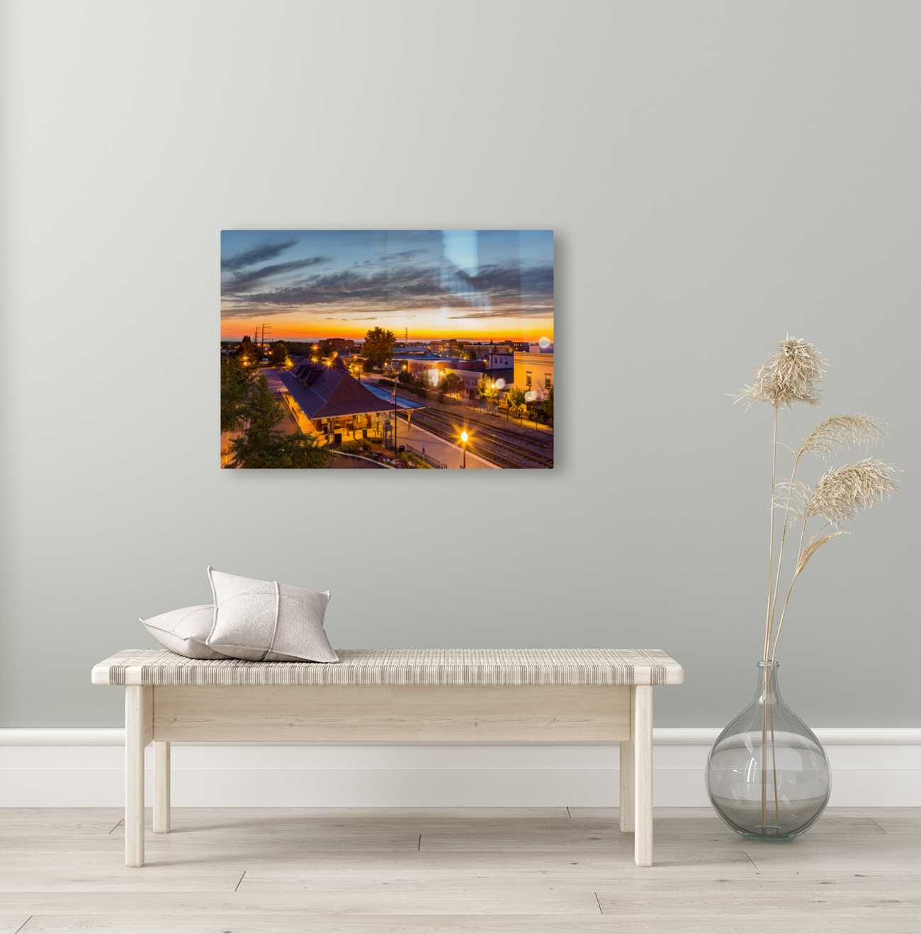 Railway station in Manassas Virginia Reproduction