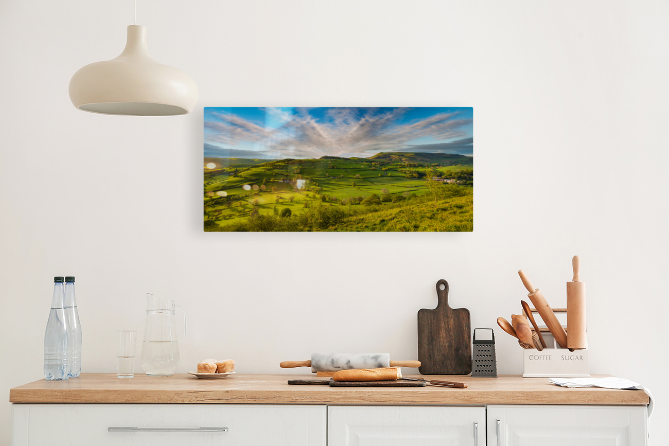 Typical english or welsh farming country Reproduction