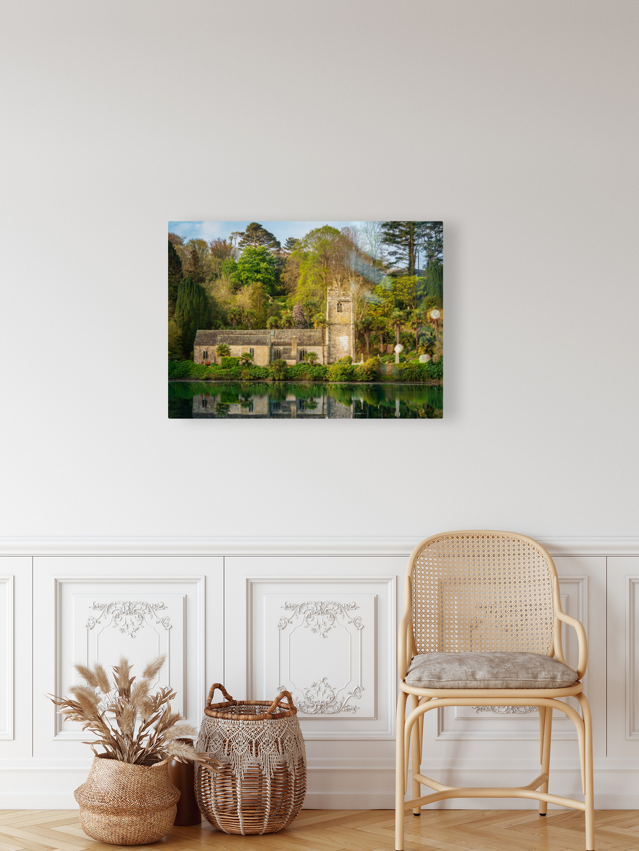 St Just in Roseland parish church in Cornwall UK Reproduction