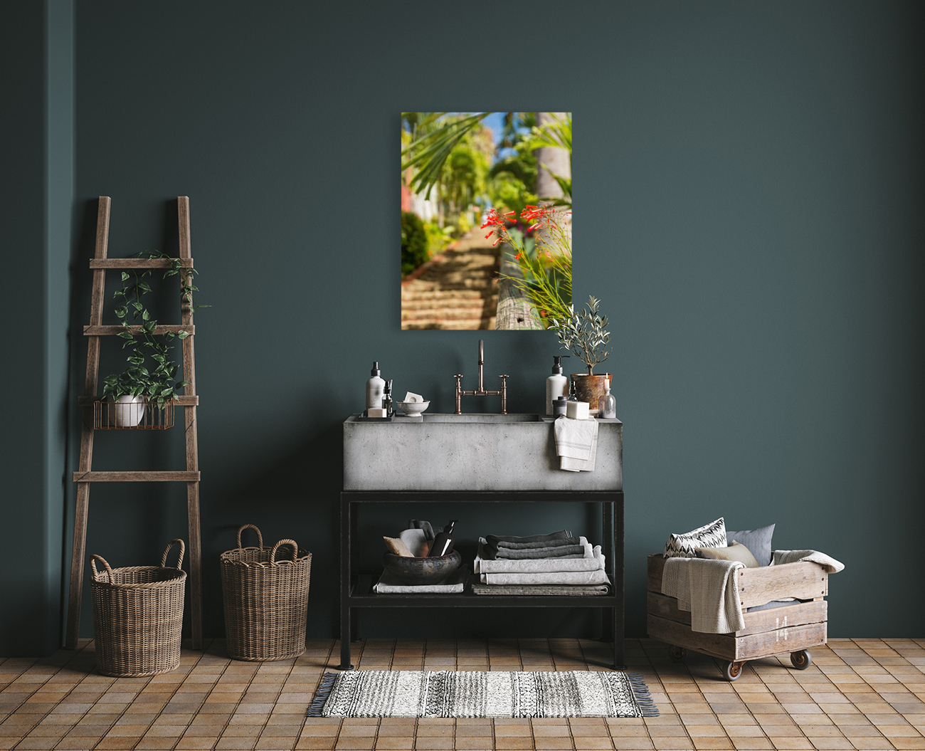 Famous 99 steps Charlotte Amalie Reproduction