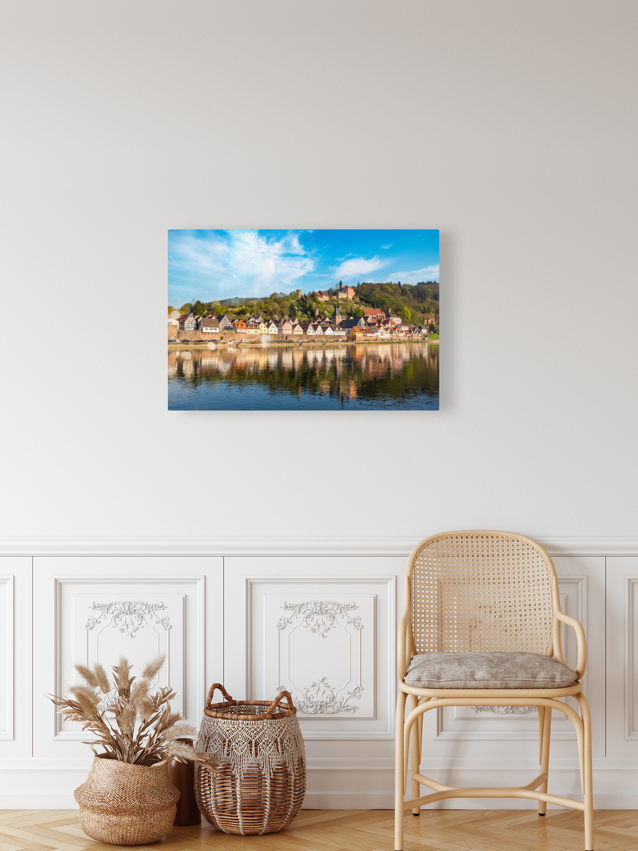 Town of Hirschhorn Hesse Germany Reproduction