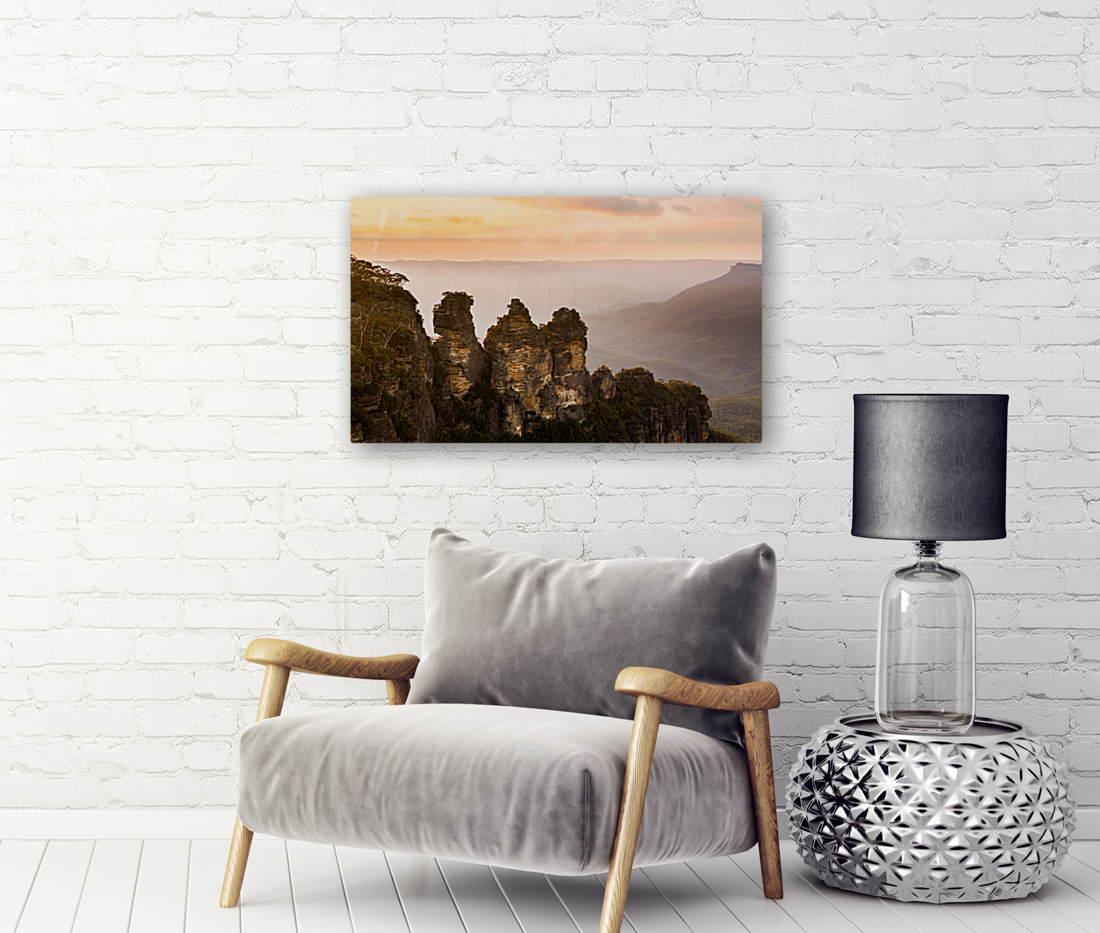 Sunrise from Echo Point in Blue Mountains Australia Reproduction