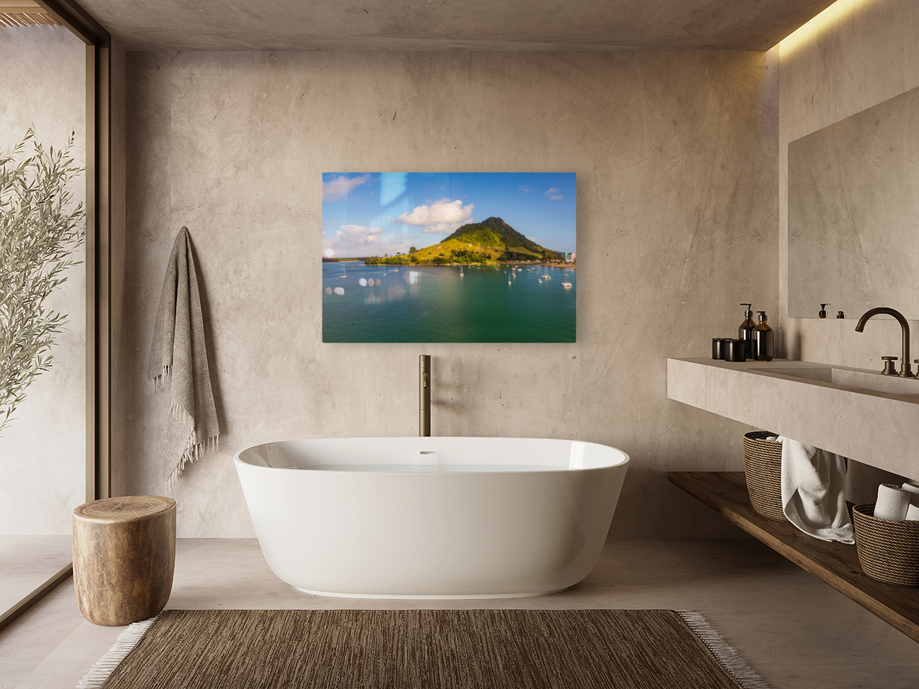 The Mount at Tauranga in NZ Reproduction