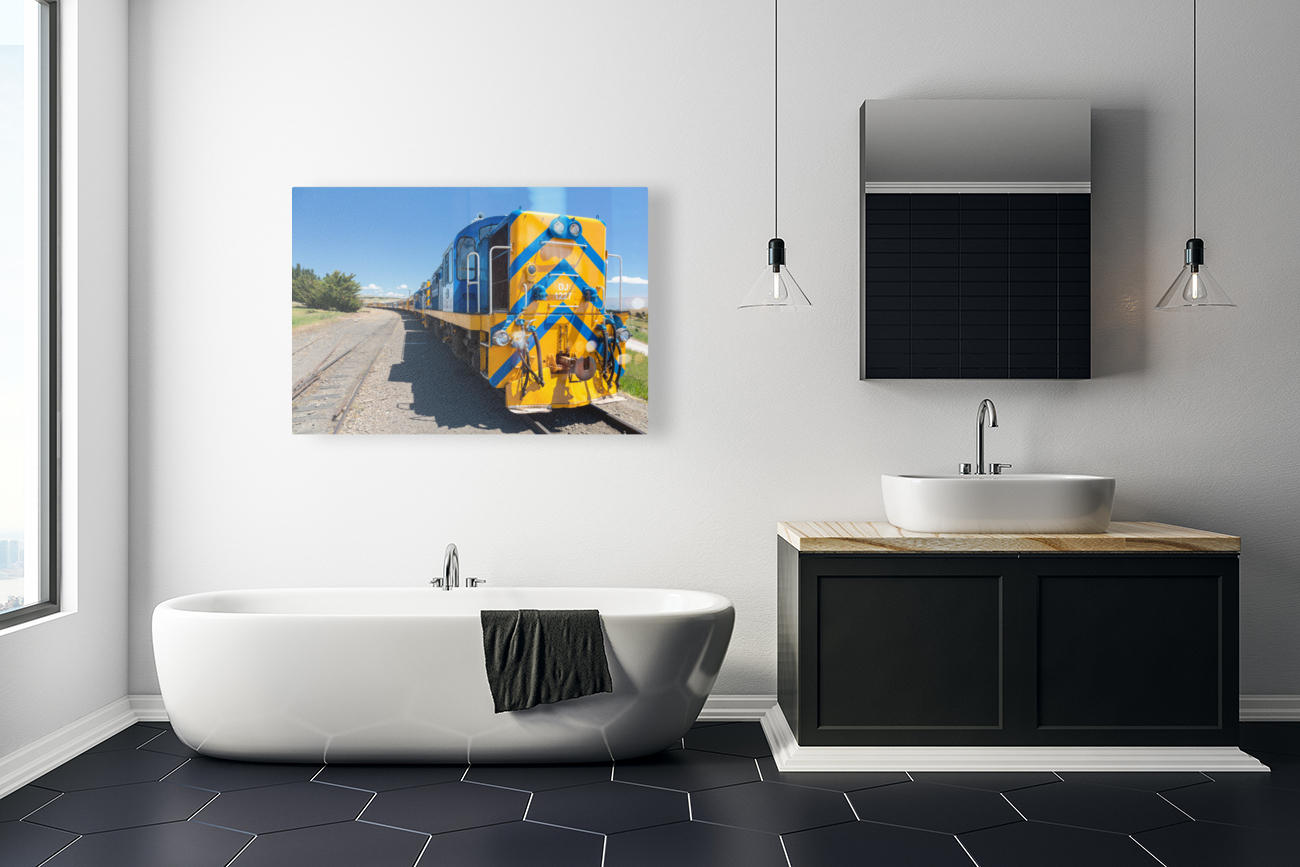 Diesel locomotive train engine Taiere Gorge line Reproduction