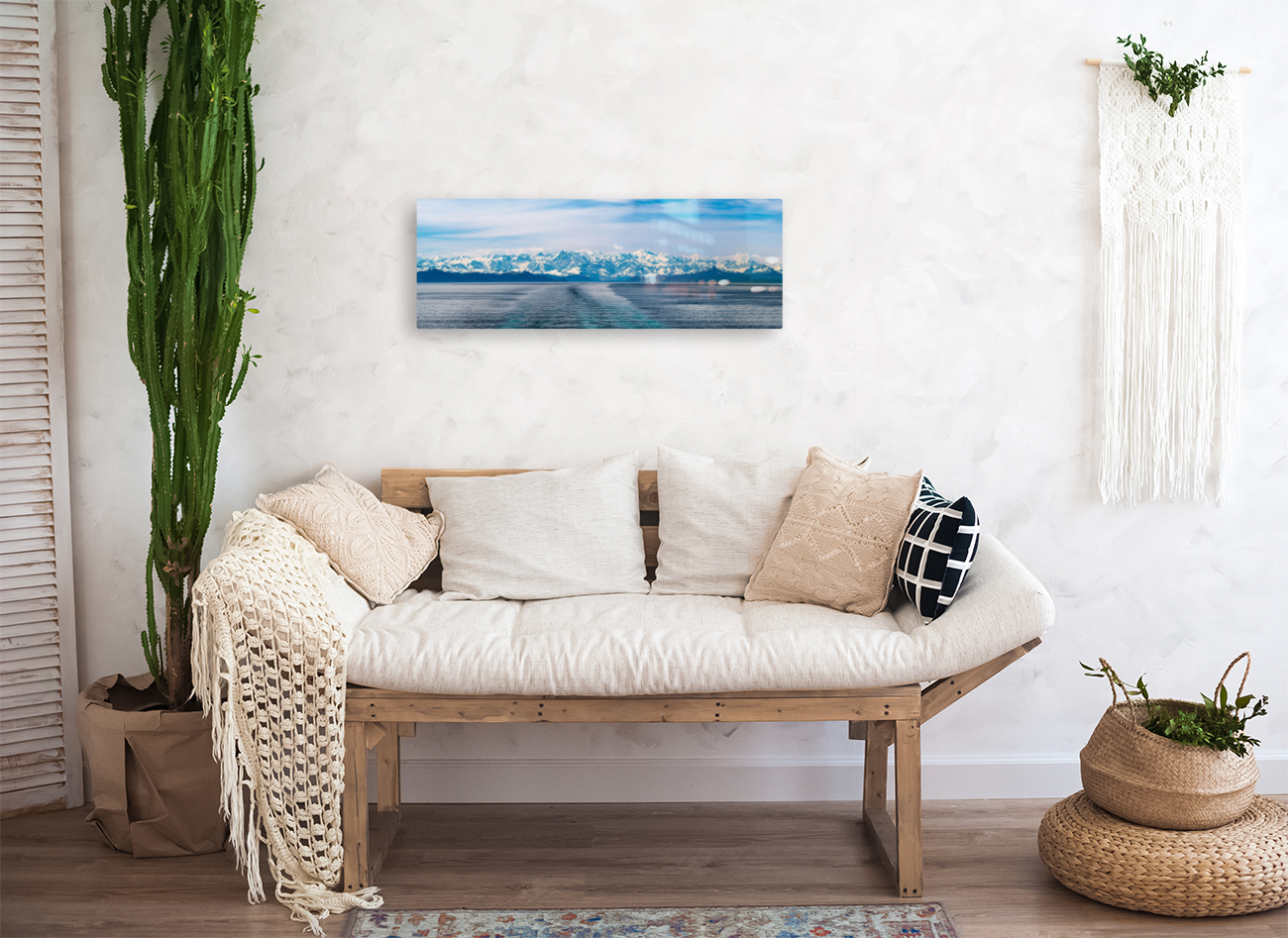 Cruise boat wake leaving Prince William Sound and Valdez Reproduction