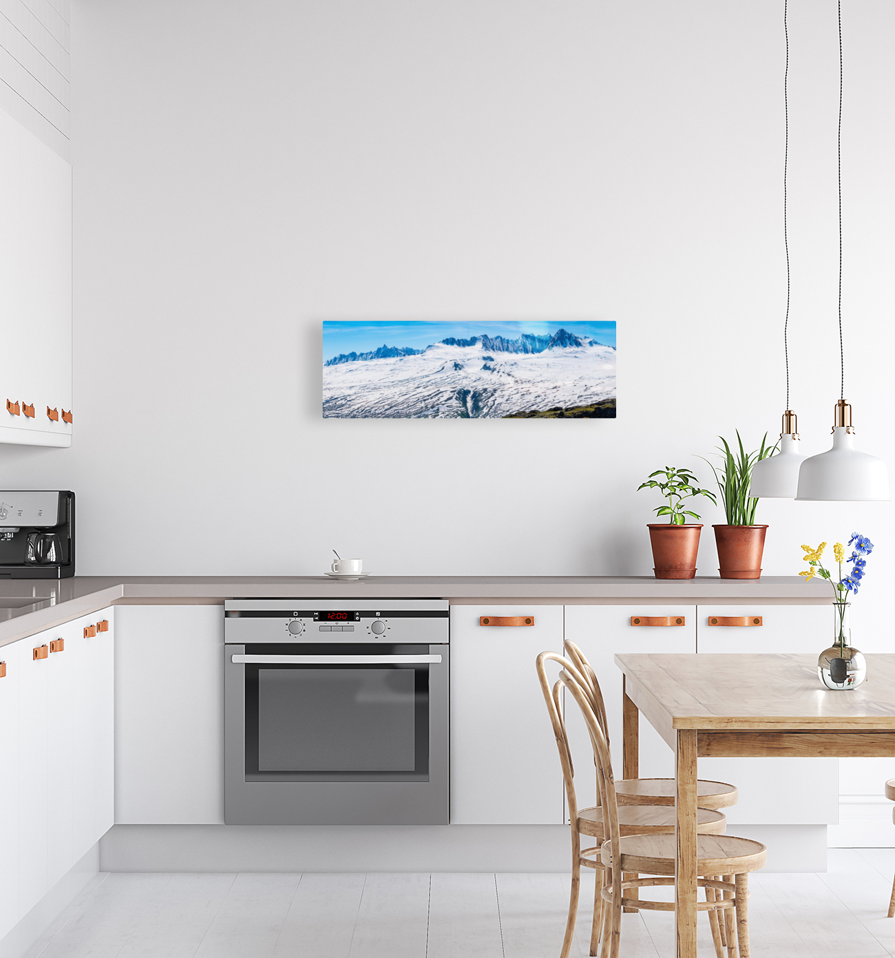 Panorama of mountains of Thompson Pass Reproduction