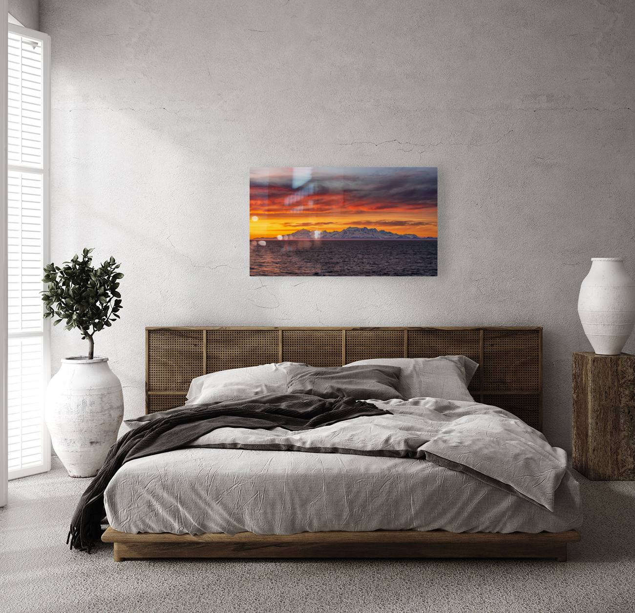 Sunset by Mt Fairweather and the Glacier Bay National Park in Al Reproduction