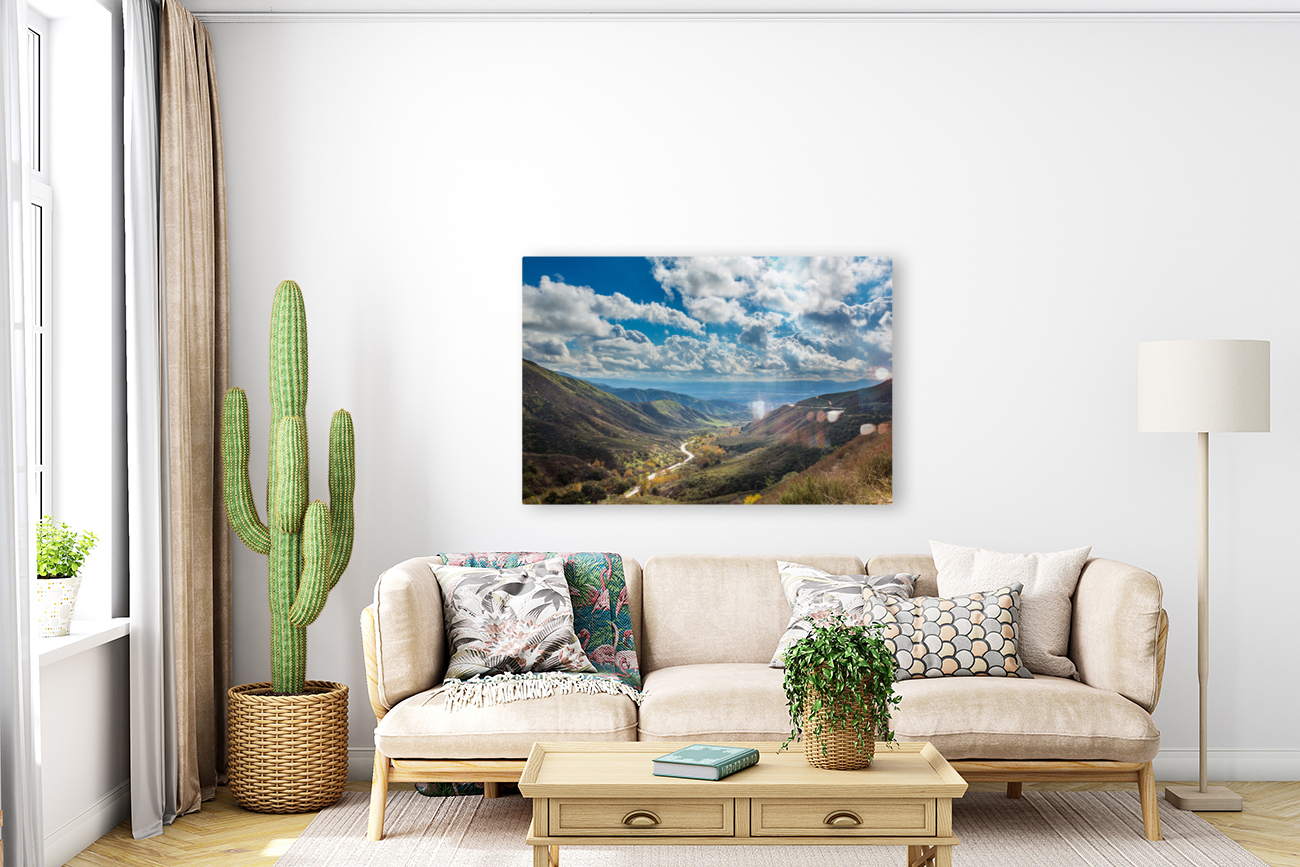 View of San Bernadino Rim of World Highway Reproduction