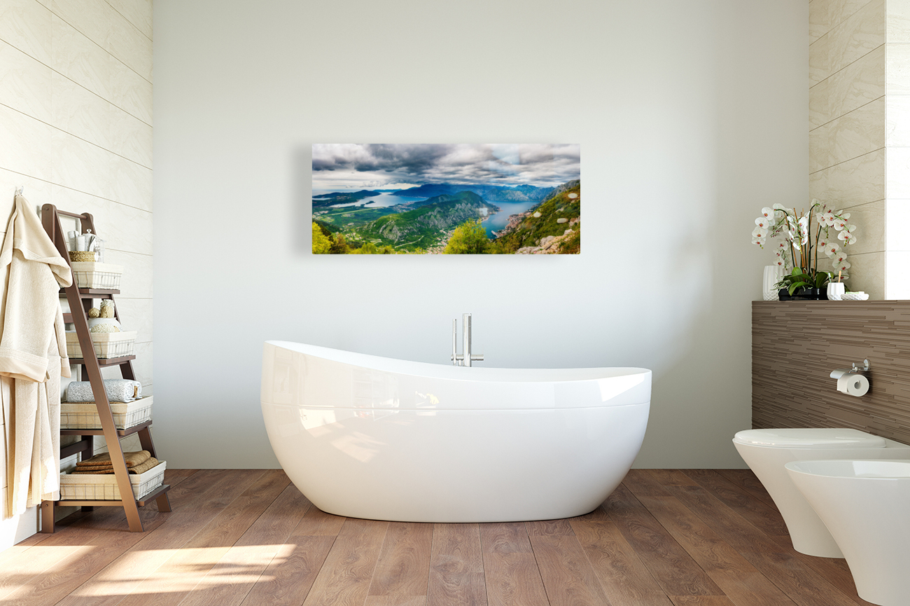 View of Bay of Kotor from Serpentine road Reproduction