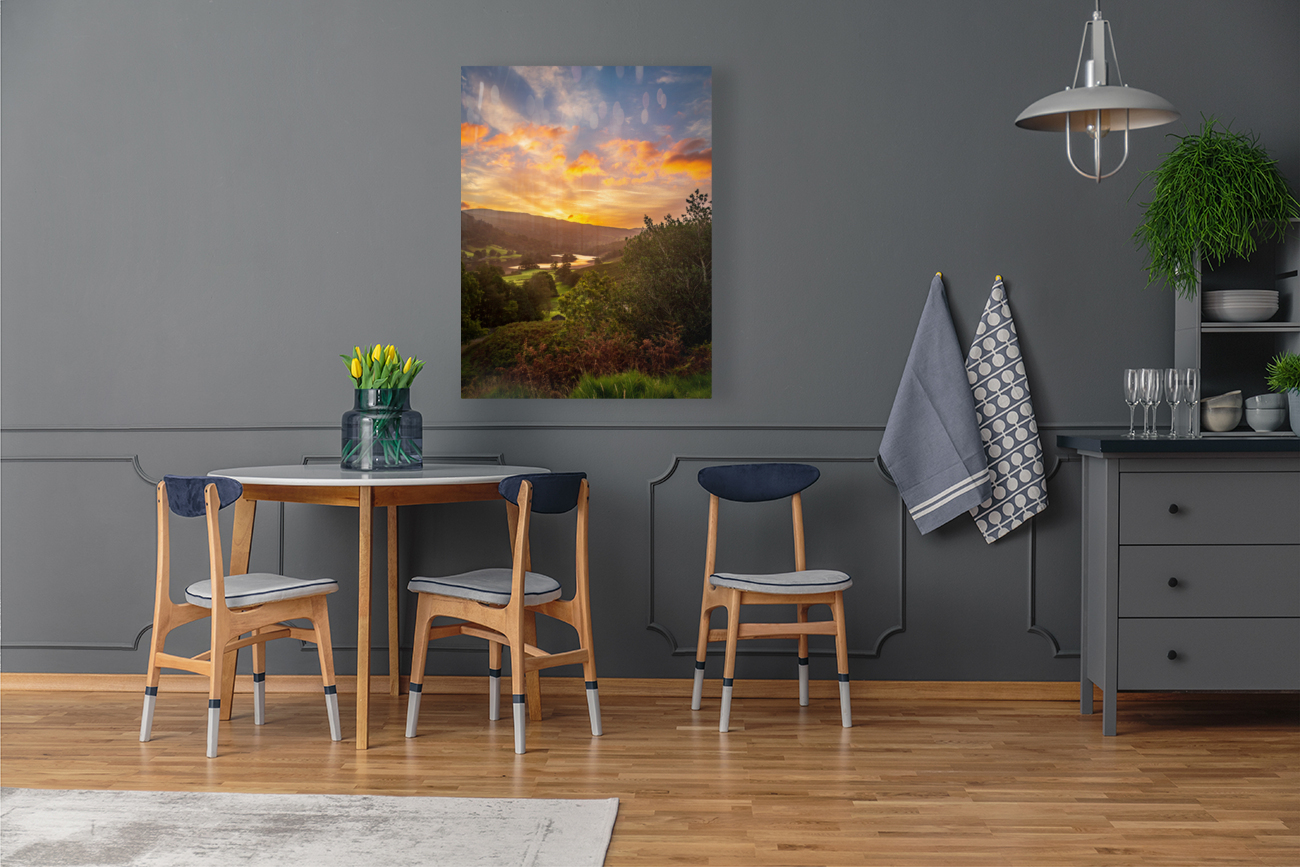 Sunrise over Rydal Water in Lake District Reproduction