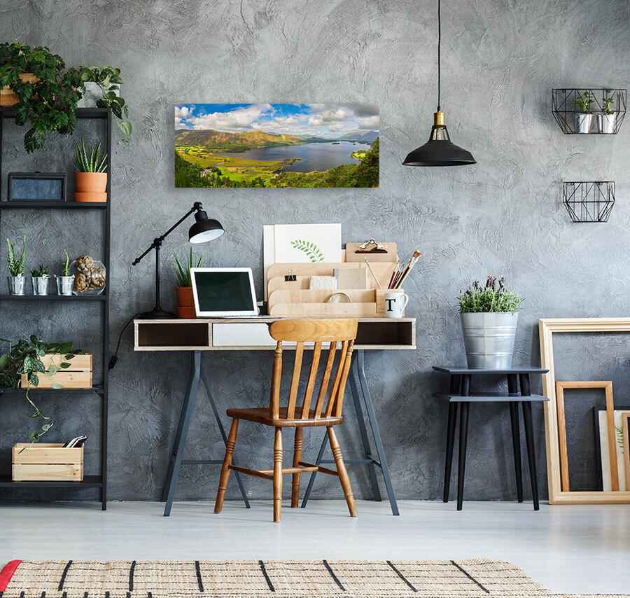 Derwent Water Panorama Reproduction