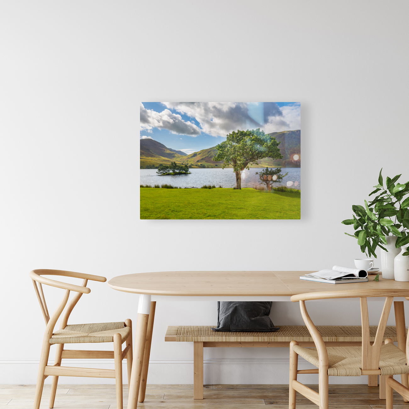 View over Crummock Water in Lake District Reproduction